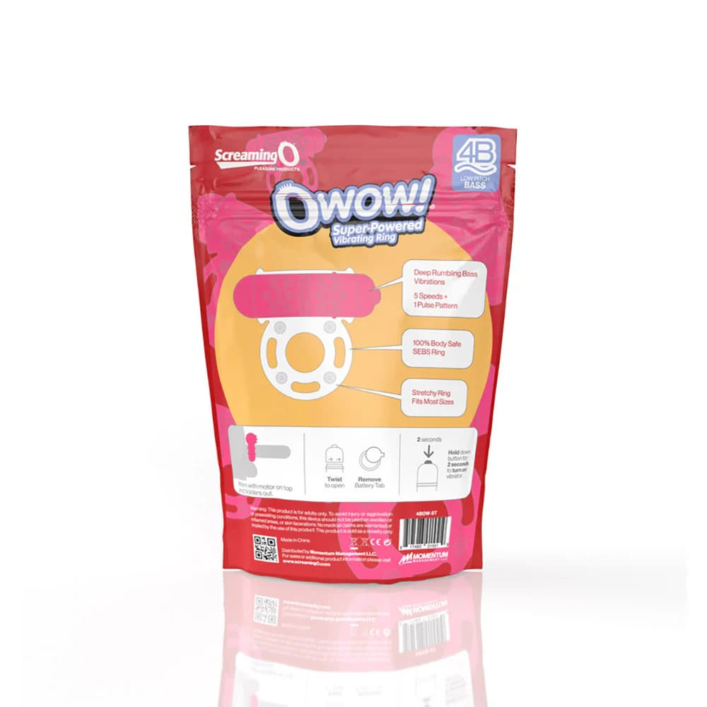 Screaming O 4B OWow Vibrating Cockring Strawberry thumbnail 6