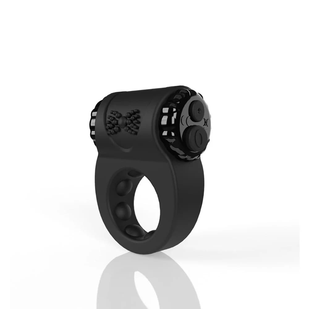 Screaming O Charged Big O Ritz Rechargeable Vibrating Silicone Cockring Black thumbnail 3