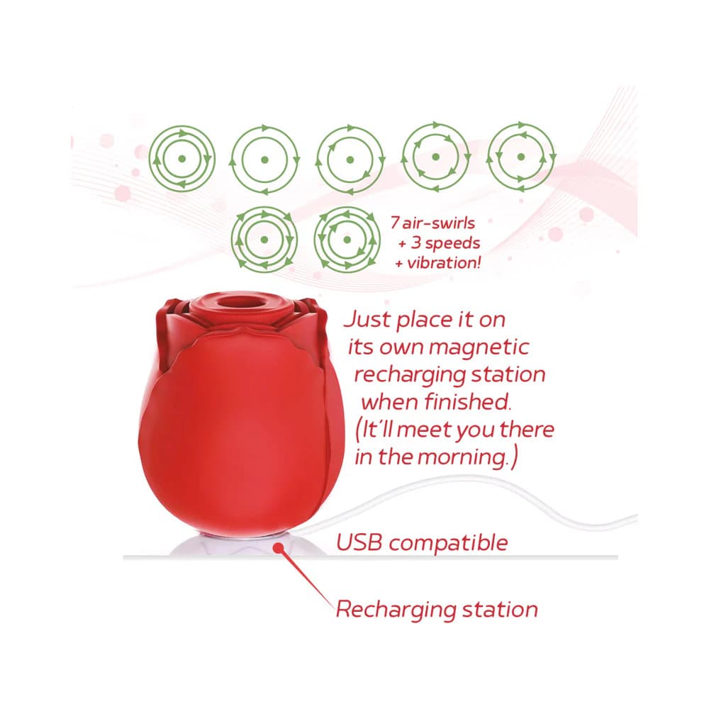 Wild Rose The Classic Suction Vibrator Red thumbnail 2