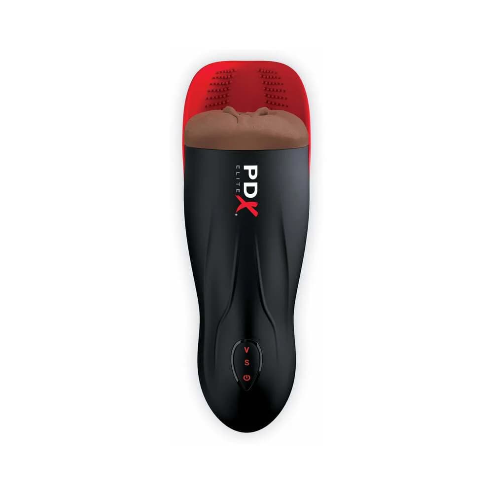 PDX Elite Fuck-O-Matic 2 Rechargeable Vibrating Suction Stroker with Silicone Pulsation Cradle thumbnail 2