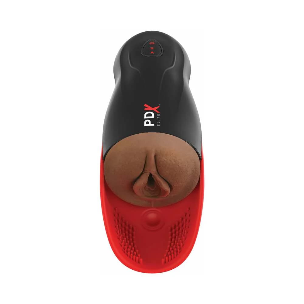PDX Elite Fuck-O-Matic 2 Rechargeable Vibrating Suction Stroker with Silicone Pulsation Cradle thumbnail 3