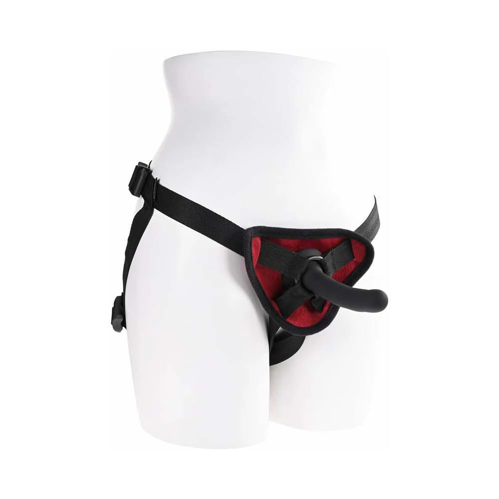 Sportsheets Saffron Silicone Pegging Kit with Adjustable Strap-On Harness & 5 in. Dildo thumbnail 3