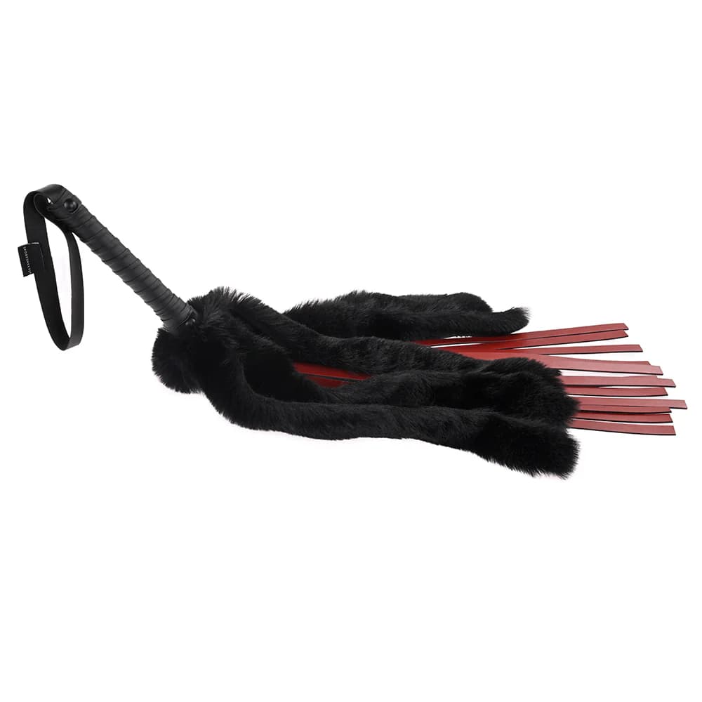 Sportsheets Saffron Faux Fur Flogger with Faux Leather Strands thumbnail 2