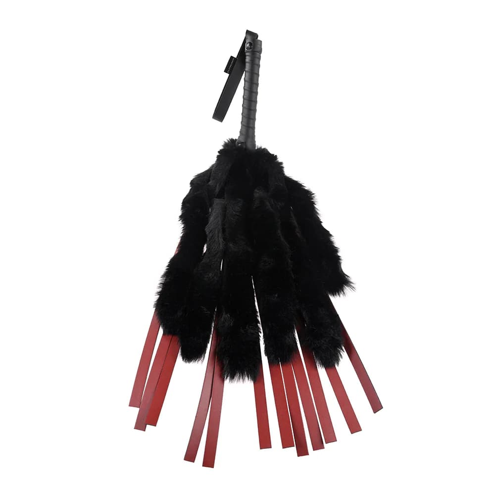Sportsheets Saffron Faux Fur Flogger with Faux Leather Strands thumbnail 4