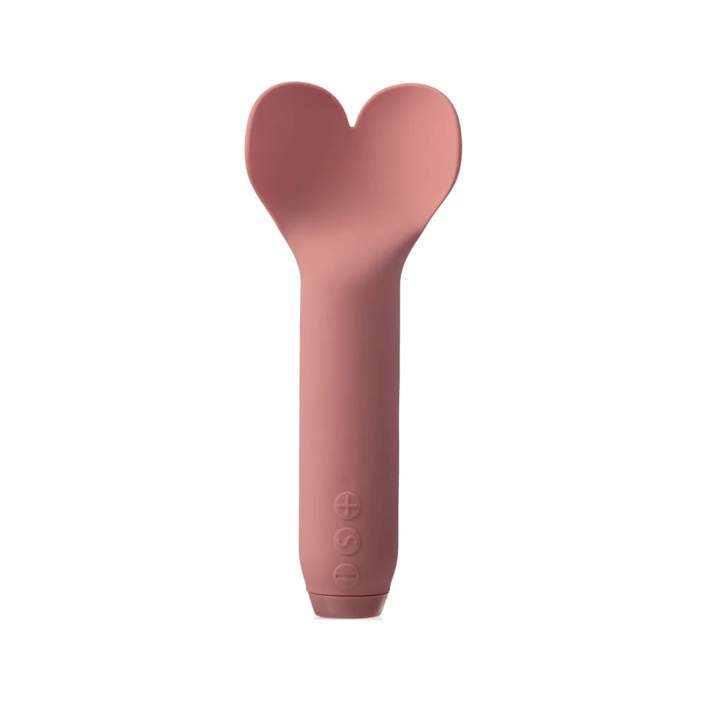 Je Joue Amour Rechargeable Silicone Heart-Shaped Fluttering Tip Bullet Vibrator Pale Rosette thumbnail 2