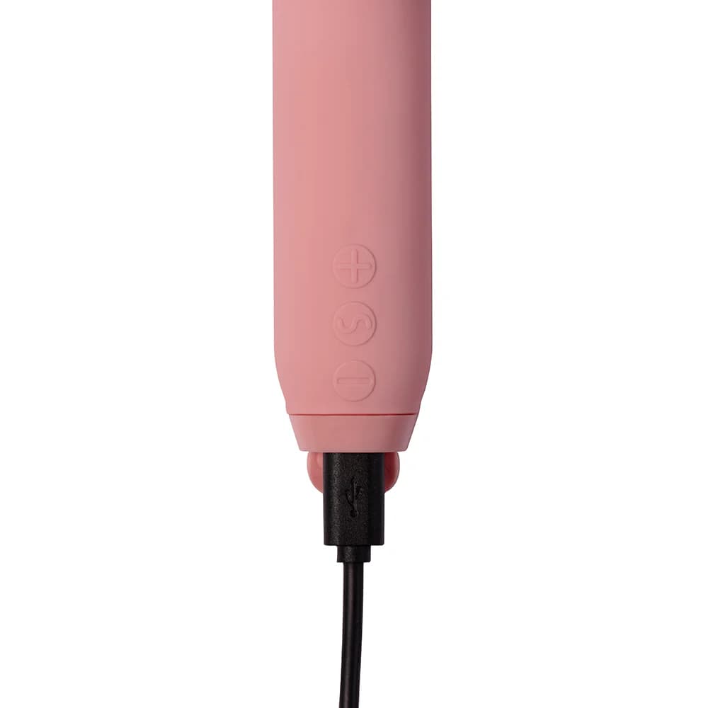 Je Joue Amour Rechargeable Silicone Heart-Shaped Fluttering Tip Bullet Vibrator Pale Rosette thumbnail 4