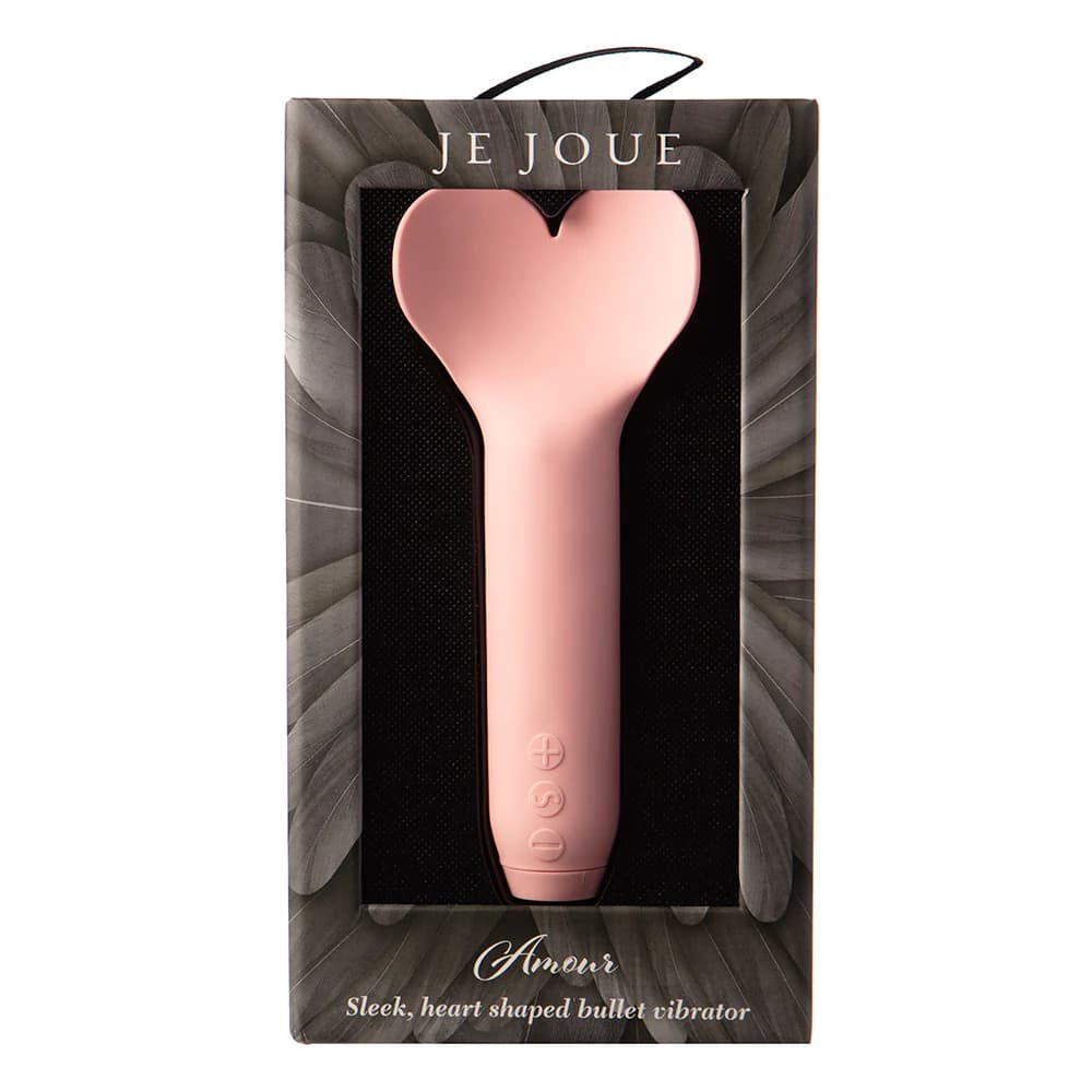 Je Joue Amour Rechargeable Silicone Heart-Shaped Fluttering Tip Bullet Vibrator Pale Rosette thumbnail 6