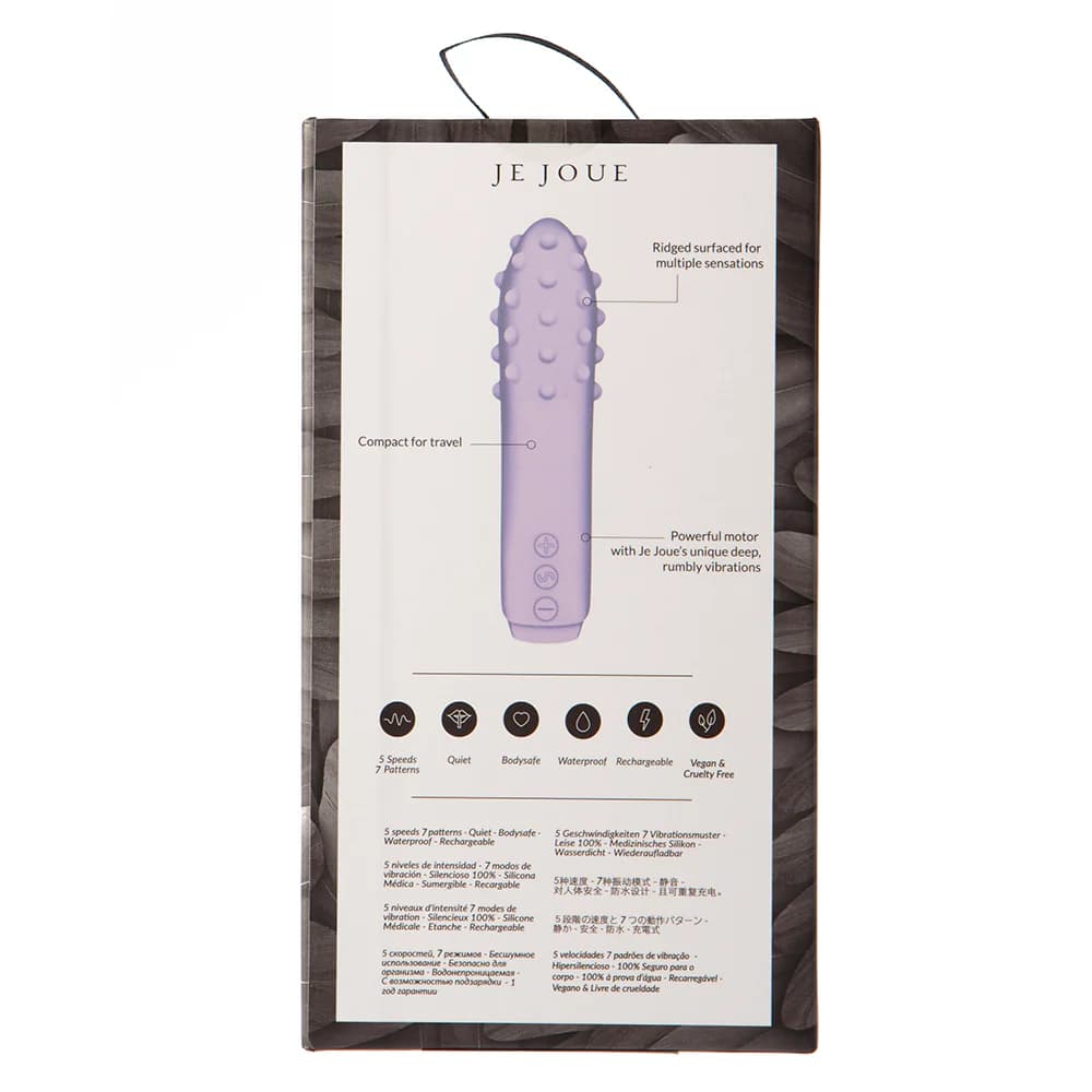 Je Joue Duet Rechargeable Silicone Multi-Surfaced Bullet Vibrator Lilac thumbnail 5