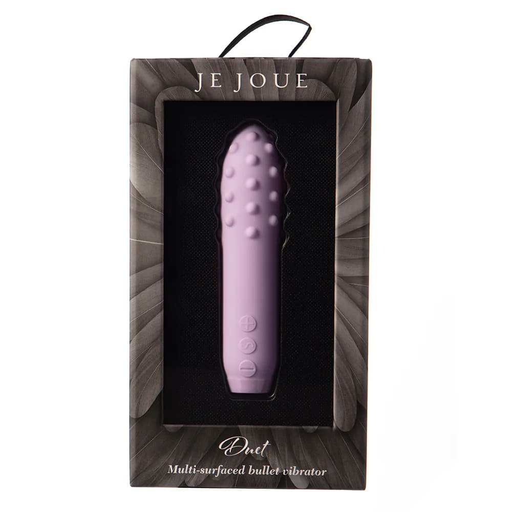 Je Joue Duet Rechargeable Silicone Multi-Surfaced Bullet Vibrator Lilac thumbnail 6