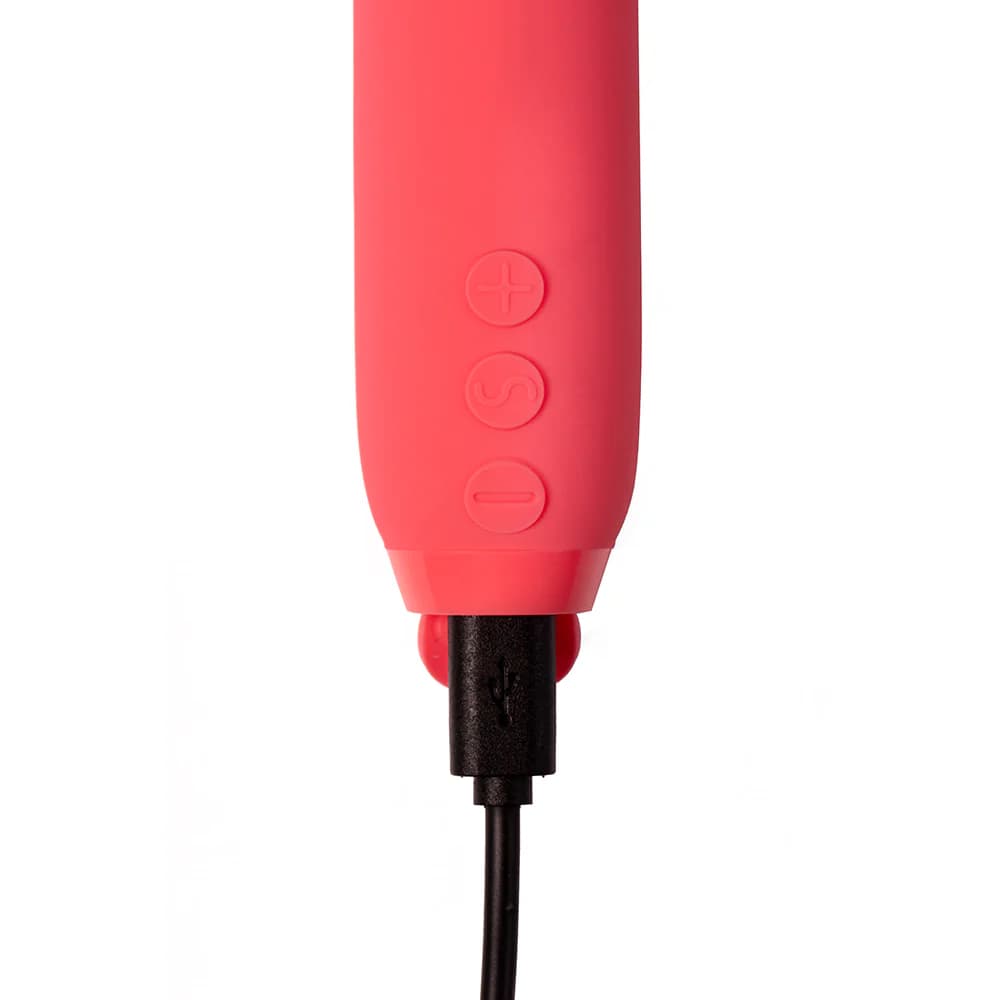 Je Joue Vita Rechargeable Silicone Wand Tip Bullet Vibrator Watermelon Pink thumbnail 4