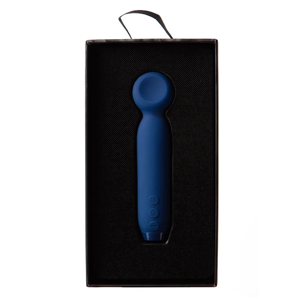 Je Joue Vita Rechargeable Silicone Wand Tip Bullet Vibrator Cobalt Blue thumbnail 5