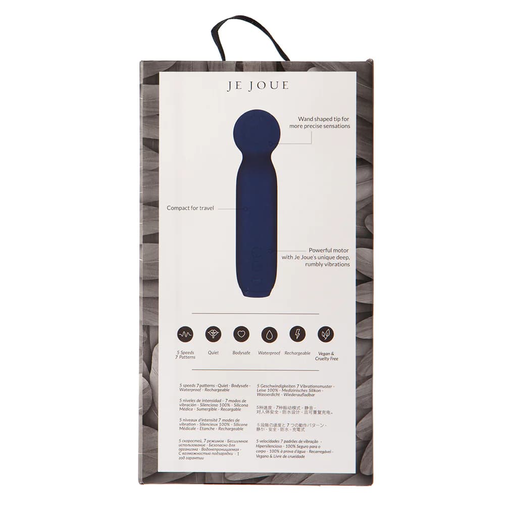 Je Joue Vita Rechargeable Silicone Wand Tip Bullet Vibrator Cobalt Blue thumbnail 6