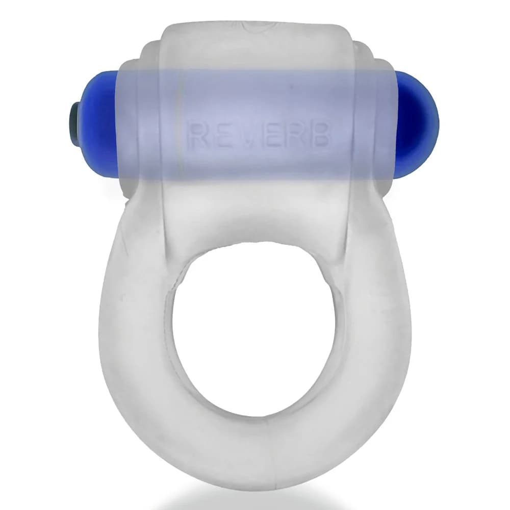 Hunkyjunk Revring Cockring with Bullet Vibrator Clear Ice thumbnail 2