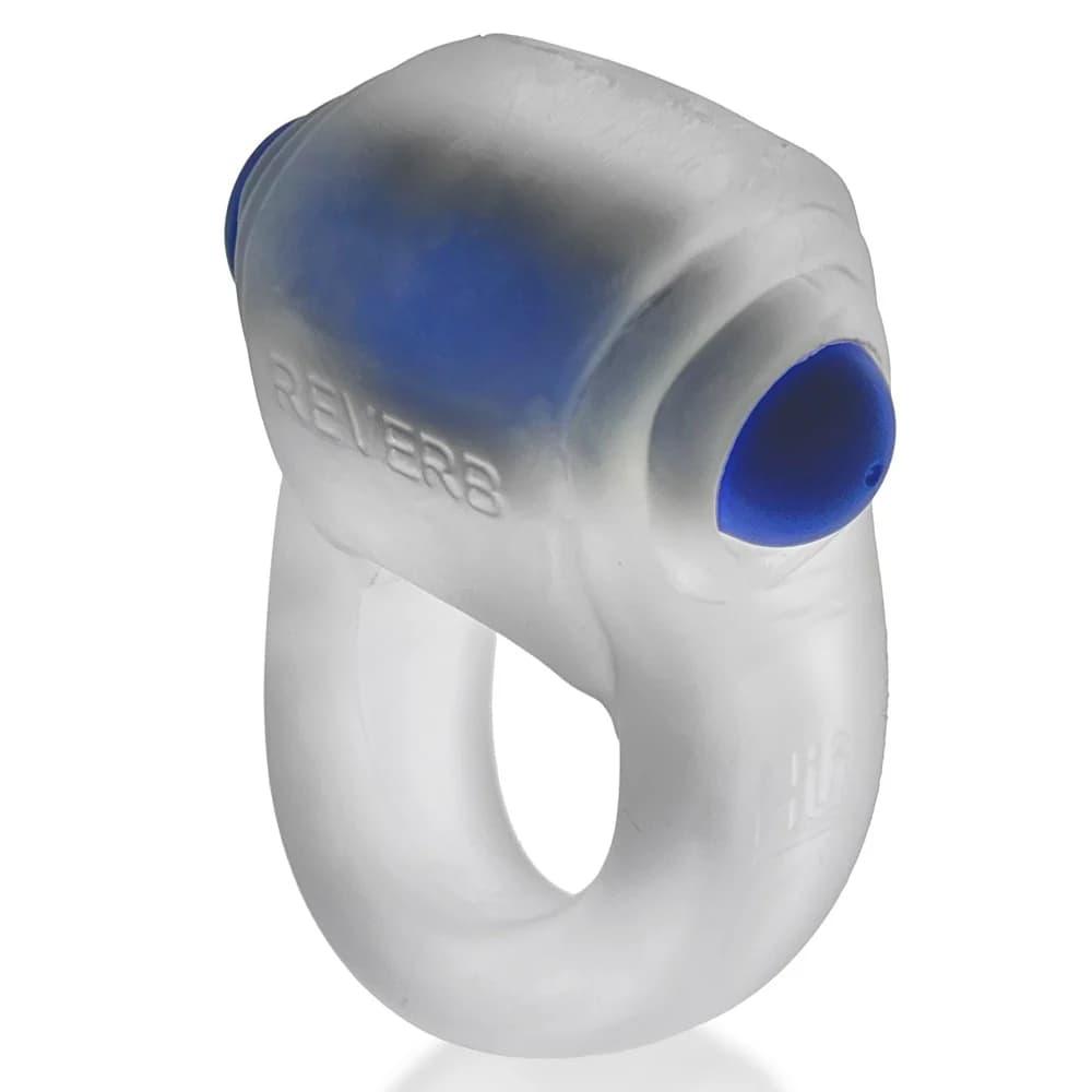 Hunkyjunk Revring Cockring with Bullet Vibrator Clear Ice thumbnail 3