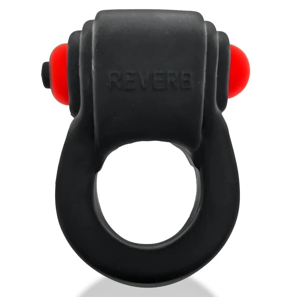 Hunkyjunk Revring Cockring with Bullet Vibrator Tar Ice thumbnail 2