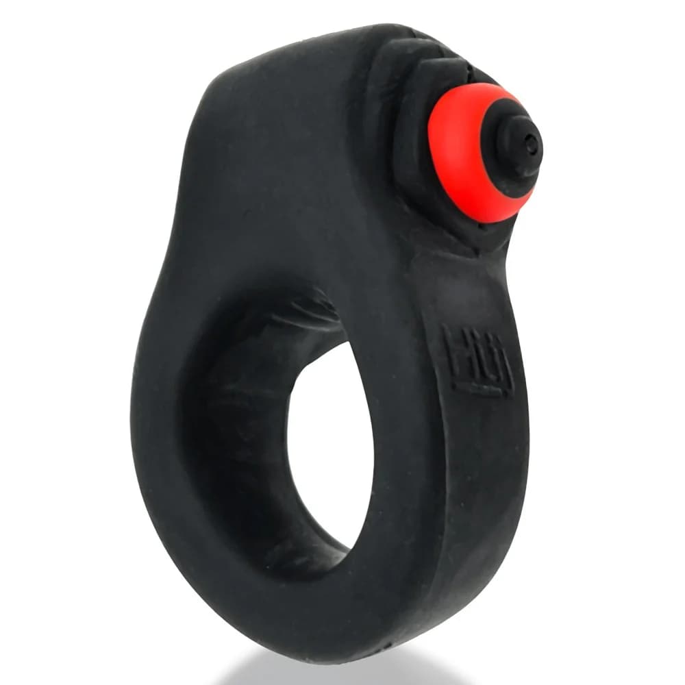 Hunkyjunk Revring Cockring with Bullet Vibrator Tar Ice thumbnail 3