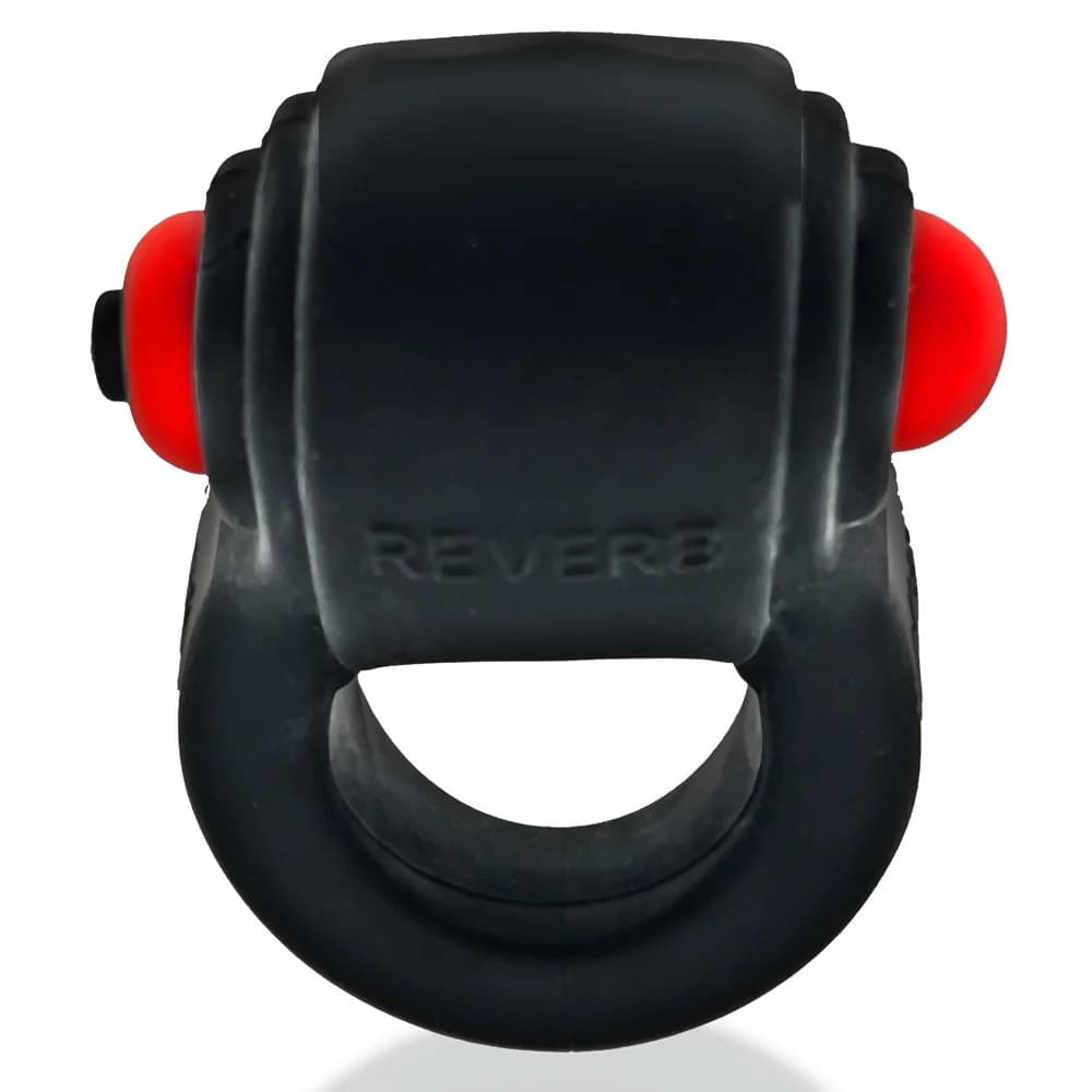 Hunkyjunk Revring Cockring with Bullet Vibrator Tar Ice thumbnail 5