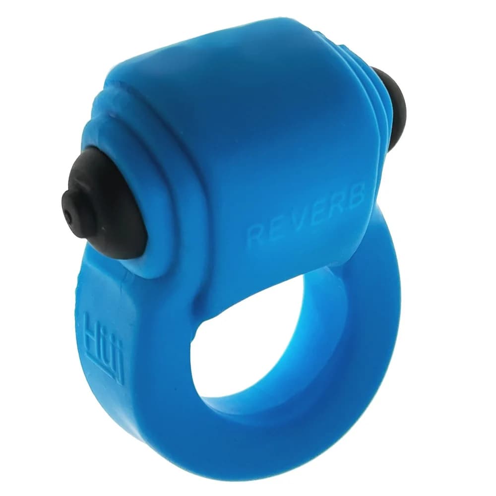 Hunkyjunk Revring Cockring with Bullet Vibrator Teal Ice thumbnail 3