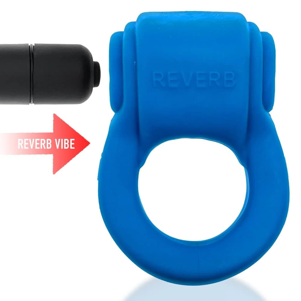 Hunkyjunk Revring Cockring with Bullet Vibrator Teal Ice thumbnail 6