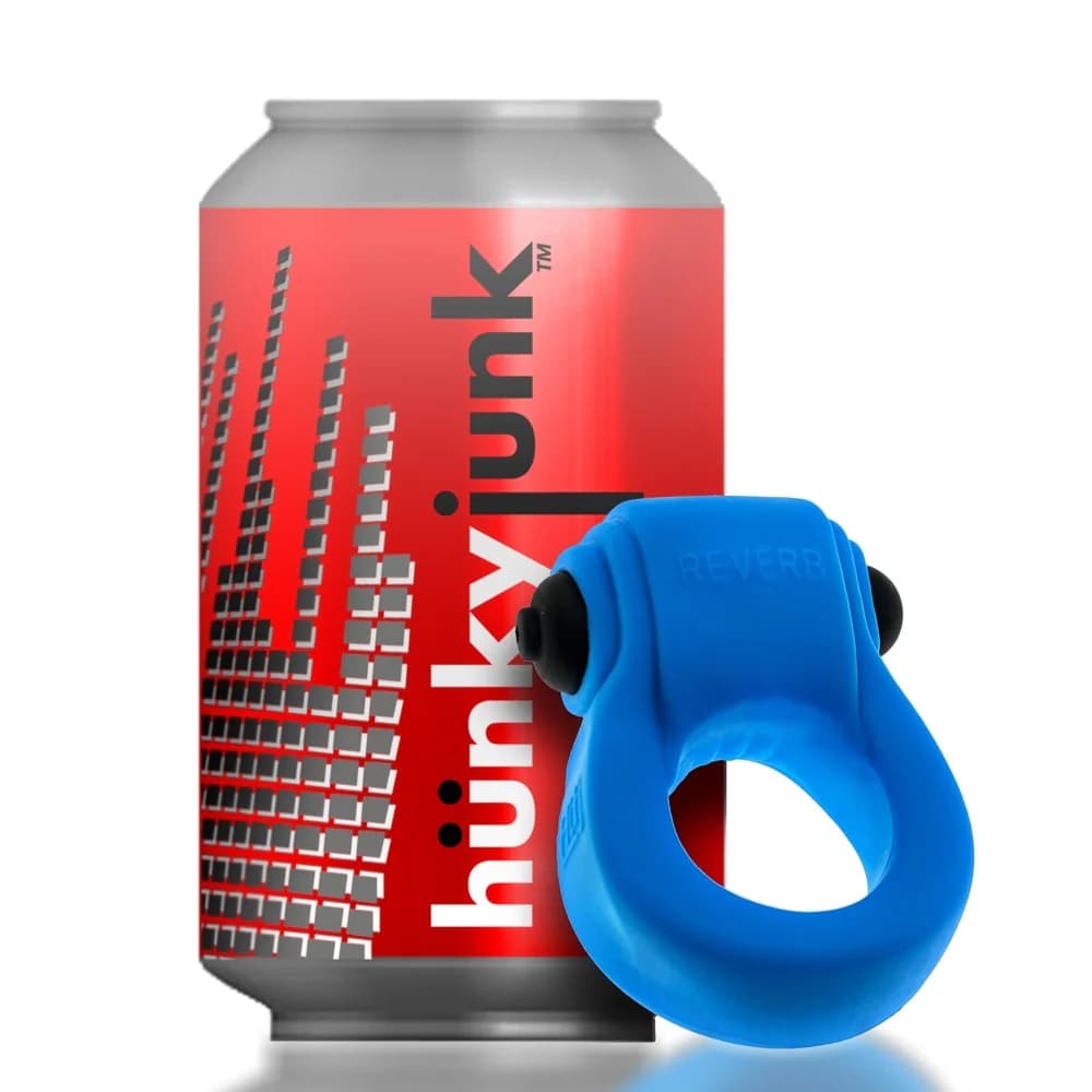 Hunkyjunk Revring Cockring with Bullet Vibrator Teal Ice thumbnail 8