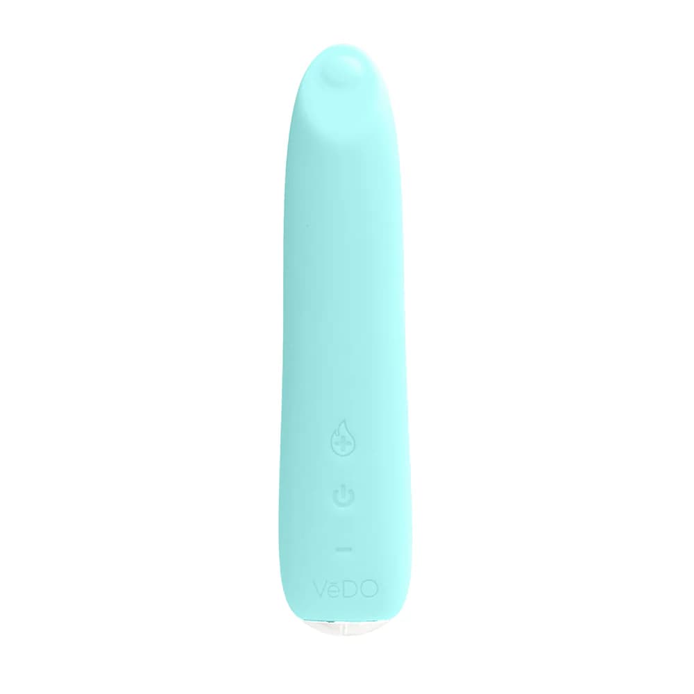 VeDO Boom Rechargeable Warming Silicone Slimline Vibrator Turquoise thumbnail 2