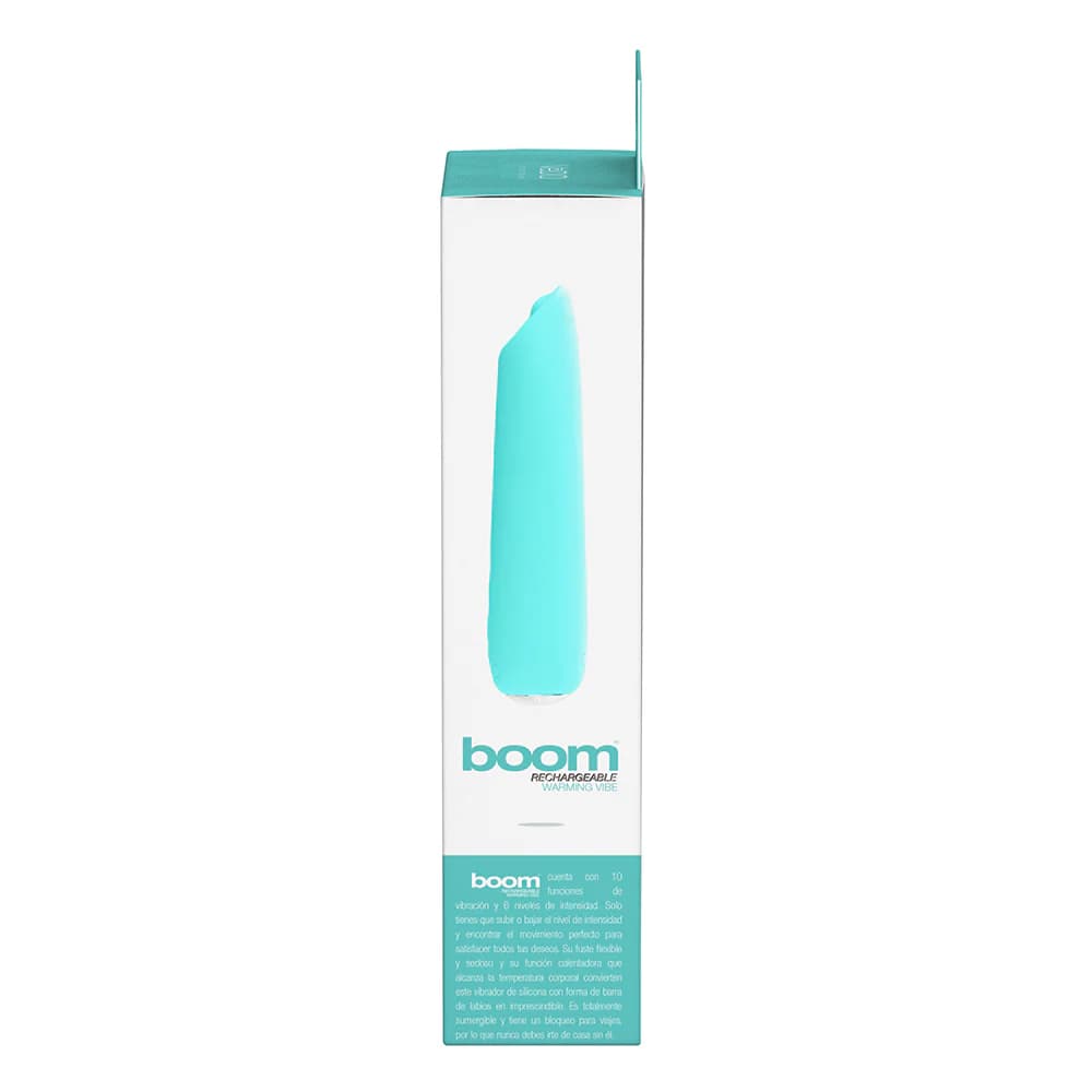 VeDO Boom Rechargeable Warming Silicone Slimline Vibrator Turquoise thumbnail 7