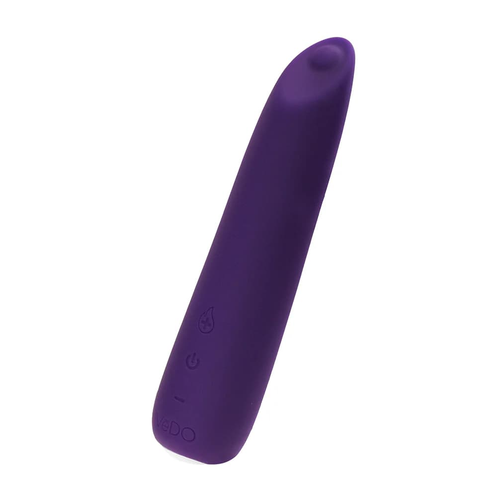 VeDO Boom Rechargeable Warming Silicone Slimline Vibrator Purple thumbnail 3