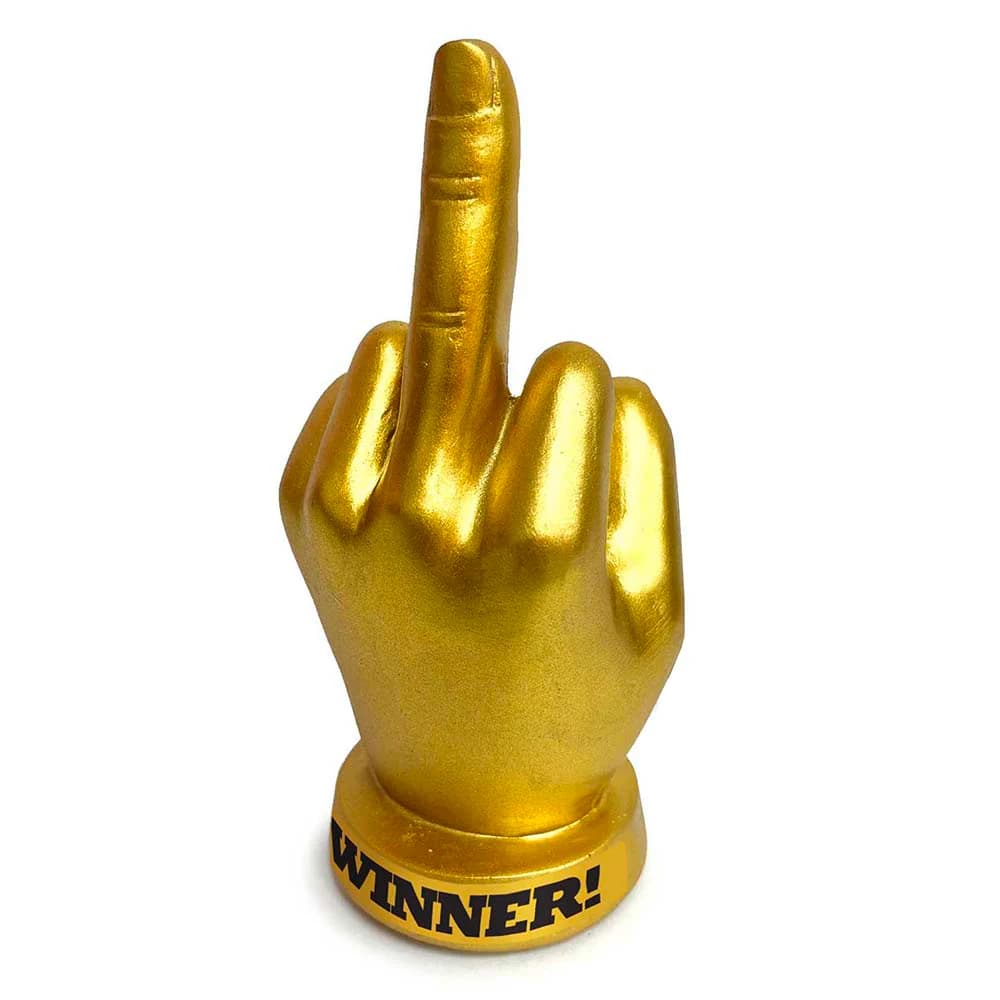 Golden F-U Finger Trophy thumbnail 2