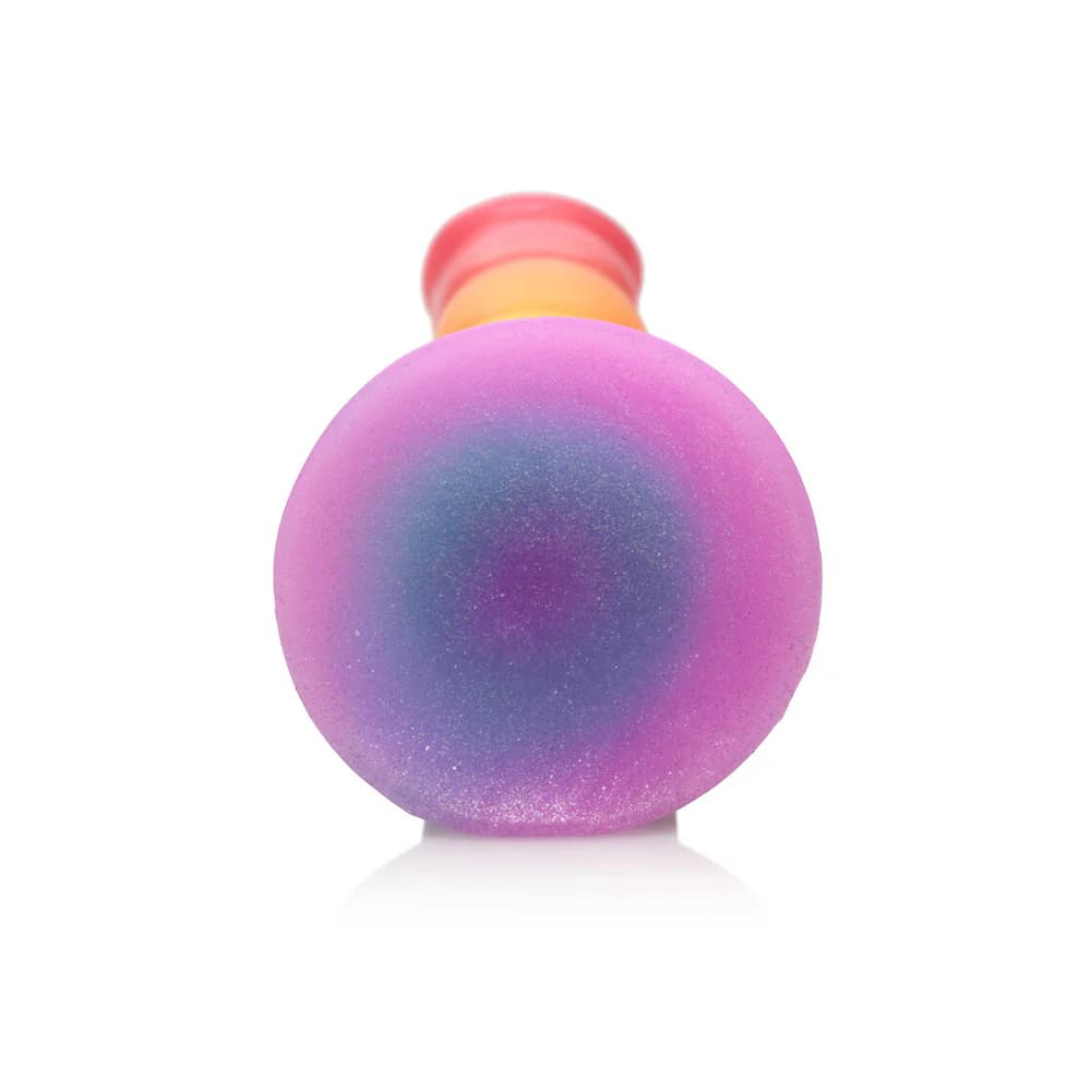 Simply Sweet Swirl 6.5 in. Silicone Dildo Rainbow thumbnail 7