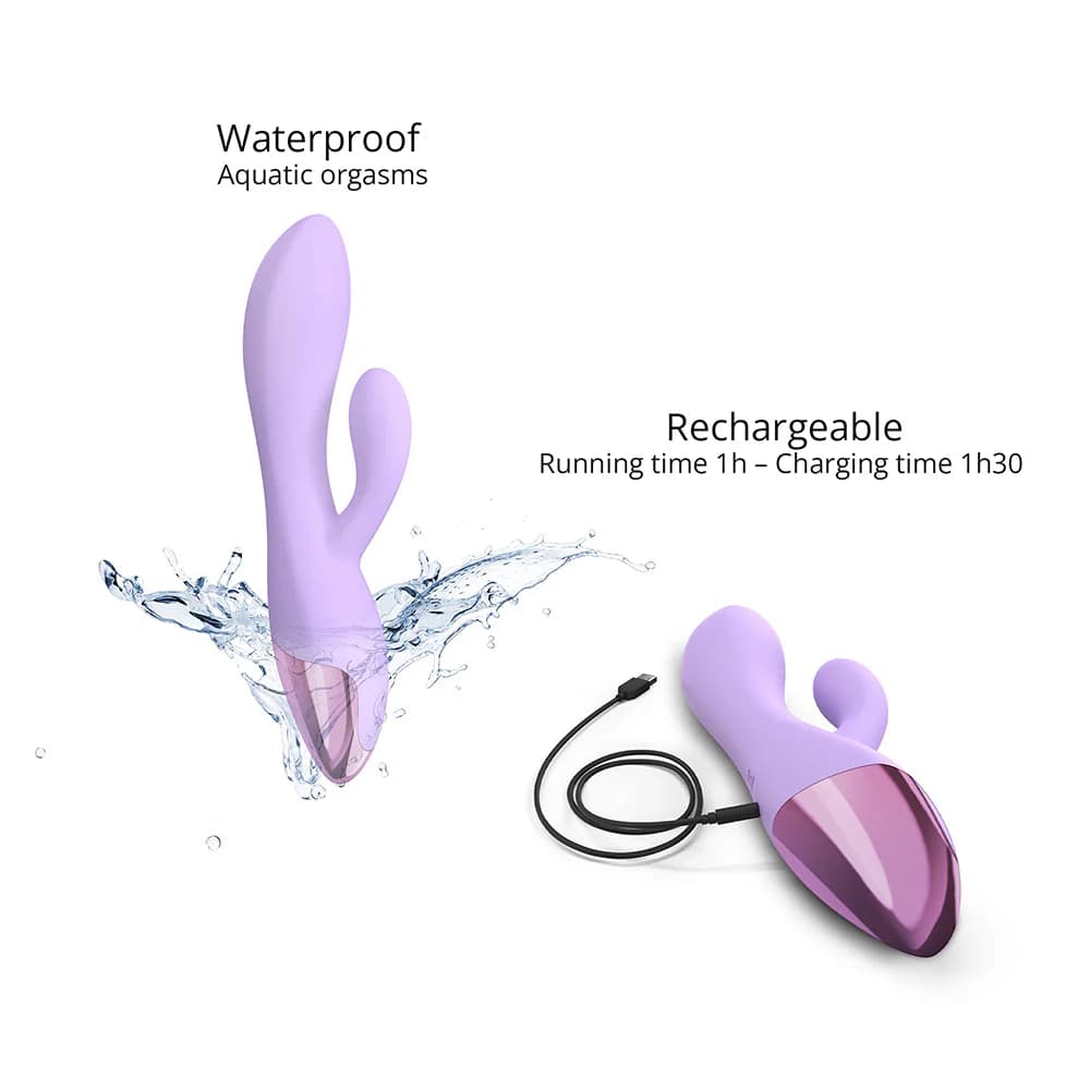 Love to Love Funky Bunny Baby Rabbit Vibrator Viva Mauve thumbnail 5