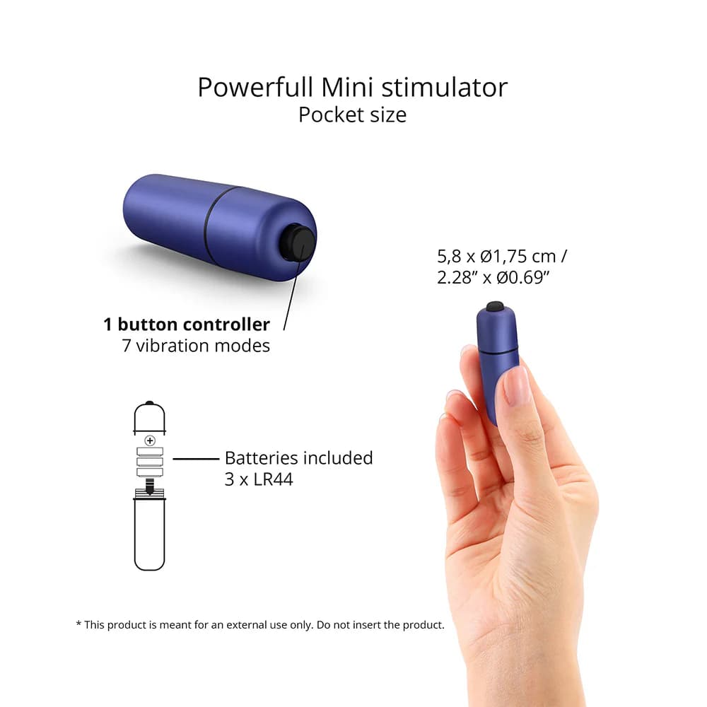 Love to Love Waouhhh Bullet Vibrator Midnight Indigo thumbnail 3