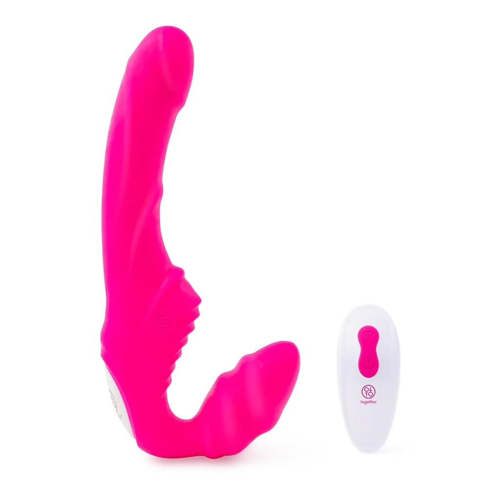 Together Strapless Remote Control Vibrator Pink thumbnail 2
