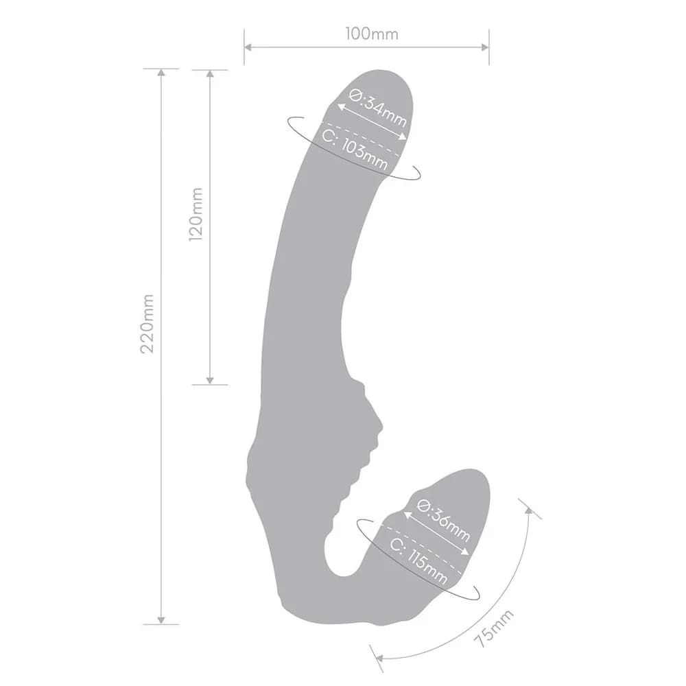 Together Strapless Remote Control Vibrator Pink thumbnail 9