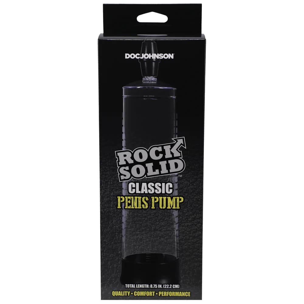 Rock Solid Classic Penis Pump Black/Clear thumbnail 2