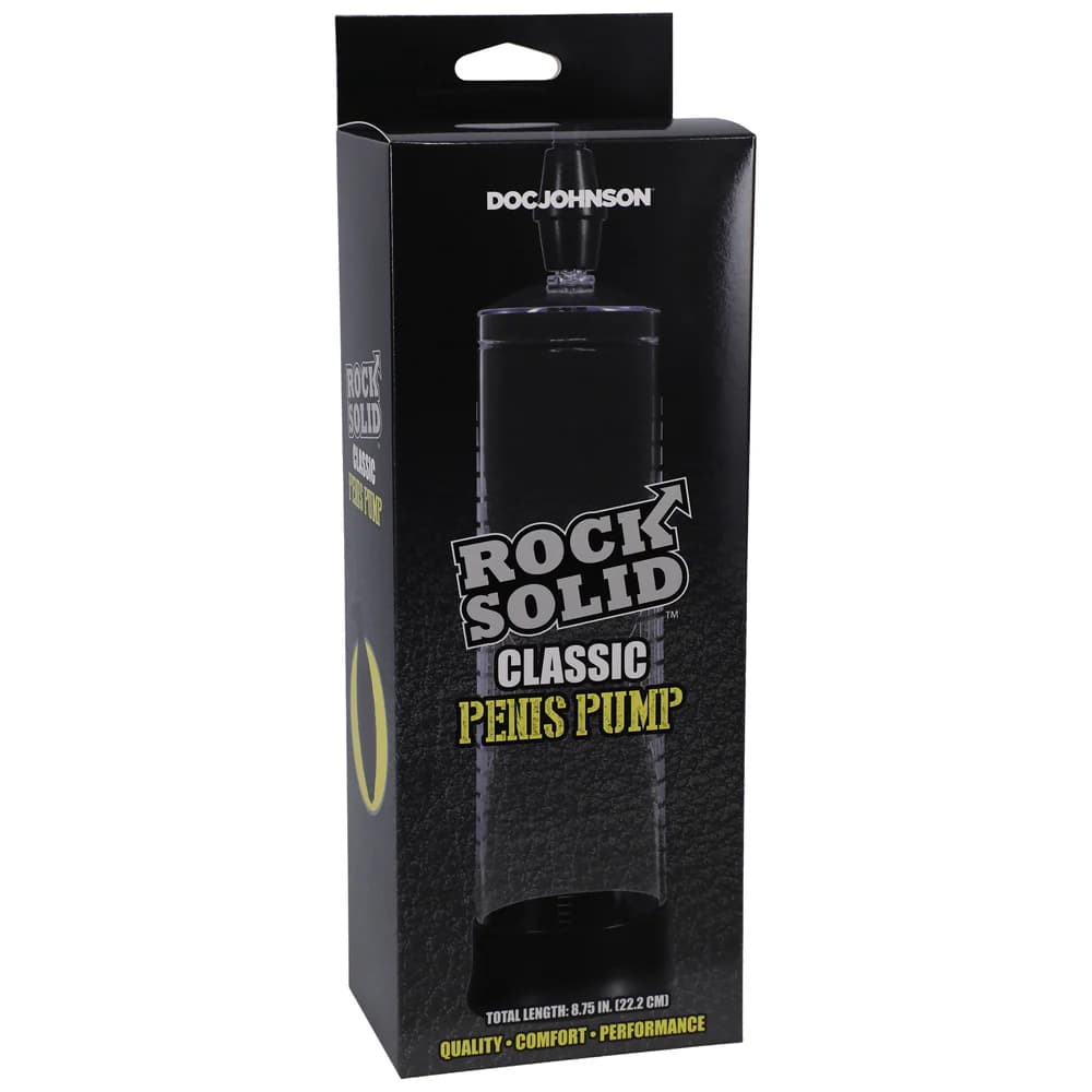 Rock Solid Classic Penis Pump Black/Clear thumbnail 3