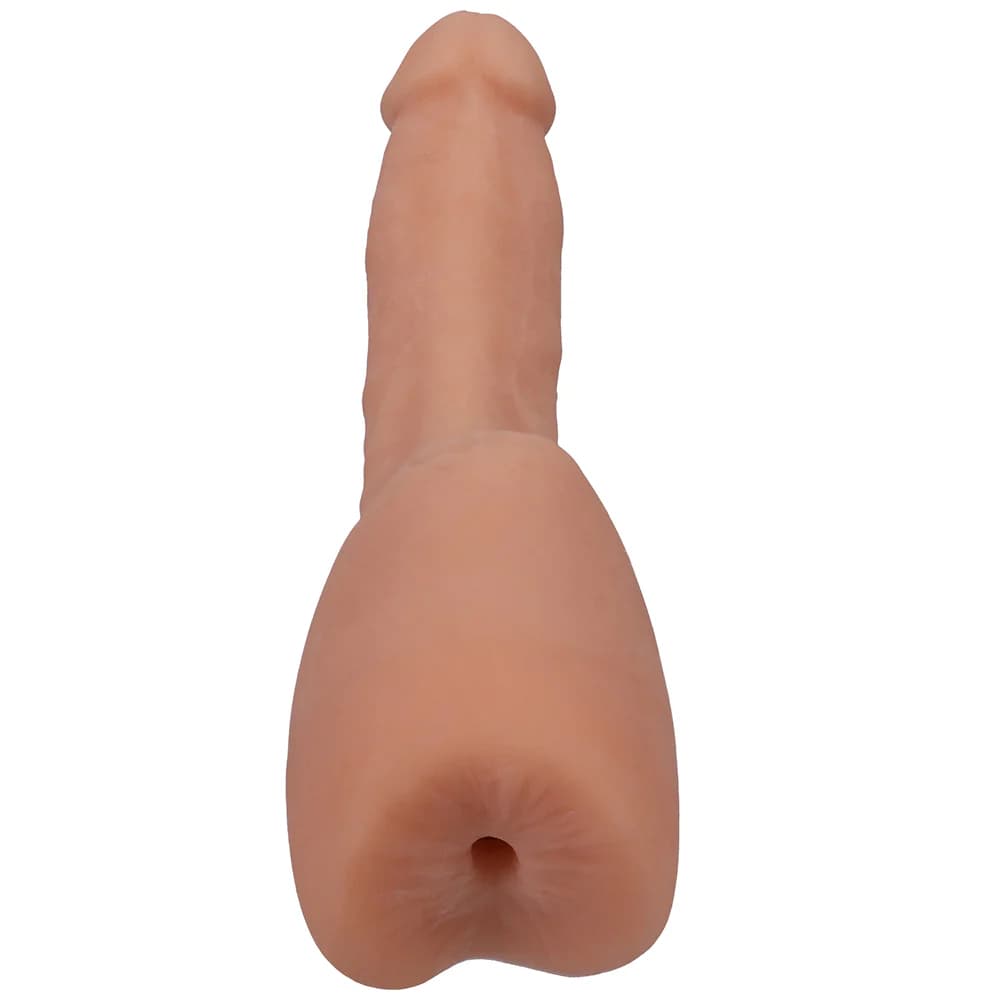 Signature Cocks Transgirls Lena Moon ULTRASKYN Dual Density 4.5 in. Cock with Penetrable Ass Beige thumbnail 5