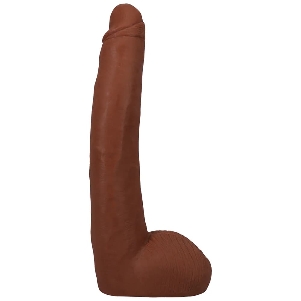 Signature Cocks Alex Jones ULTRASKYN 11 in. Dual Density Dildo with Removable Vac-U-Lock Suction Cup Tan thumbnail 3