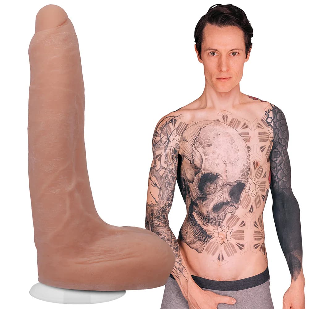 Signature Cocks Owen Gray 9 in. ULTRASKYN Dildo with Vac-U-Lock Suction Cup thumbnail 2