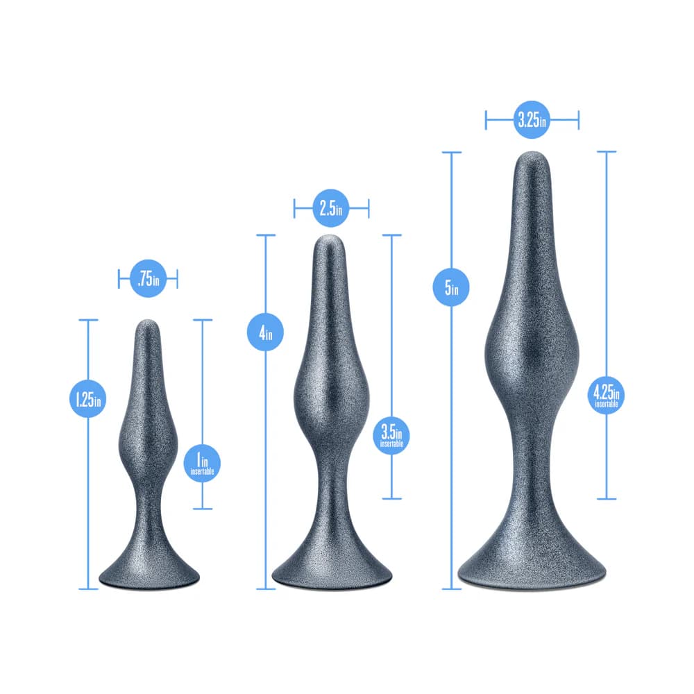 Anal Adventures Matrix Genesis Plug Kit Stellar Silver thumbnail 7