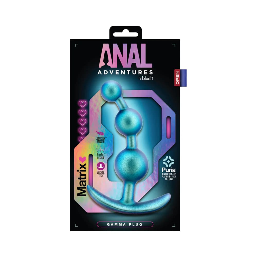 Anal Adventures Matrix Gamma Plug Neptune Teal thumbnail 6
