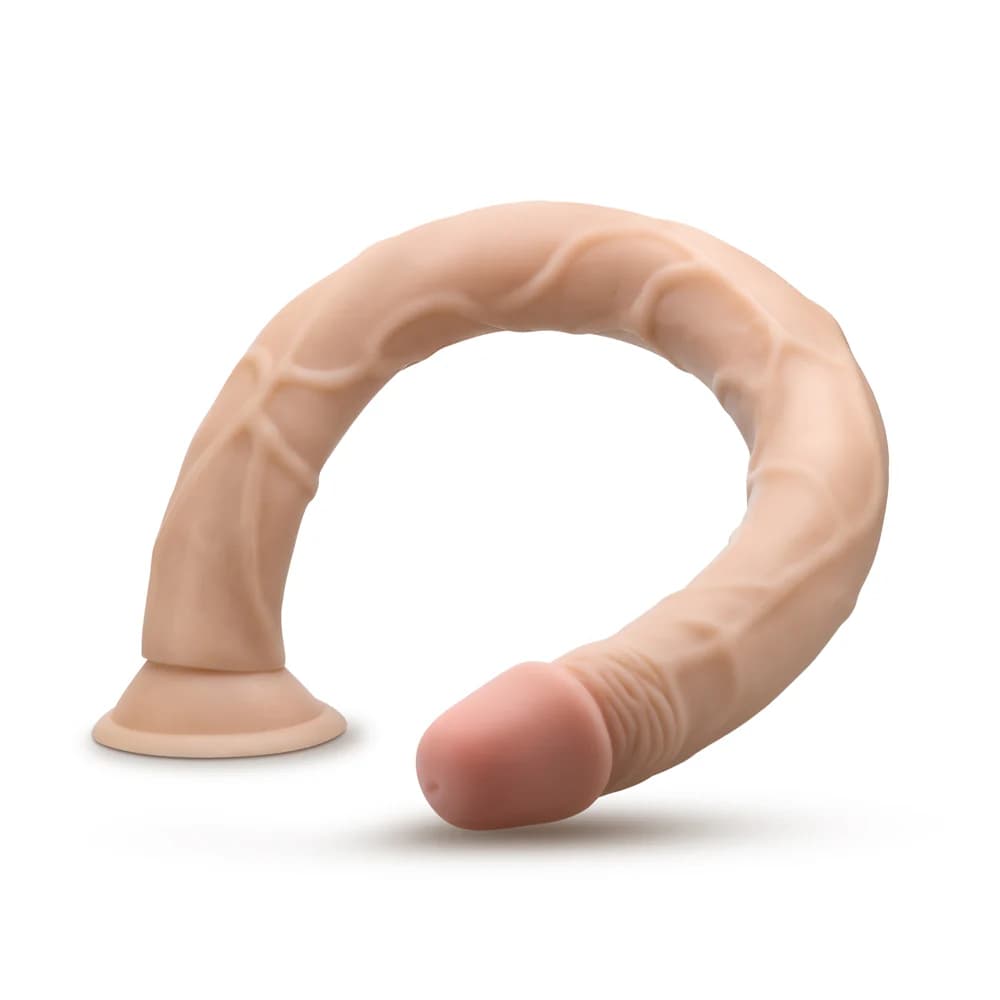 Dr. Skin 19 in. Dildo Beige thumbnail 5