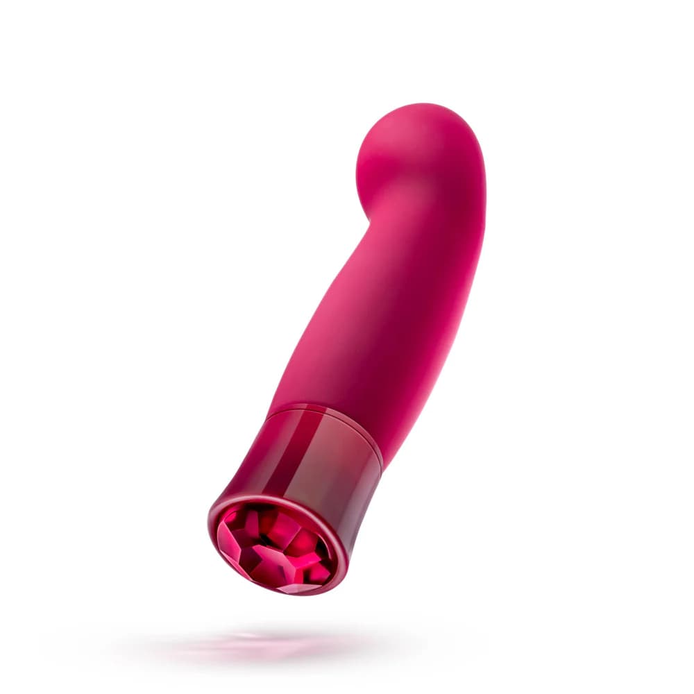 Oh My Gem Classy Rechargeable Warming Silicone G-Spot Vibrator Garnet thumbnail 5
