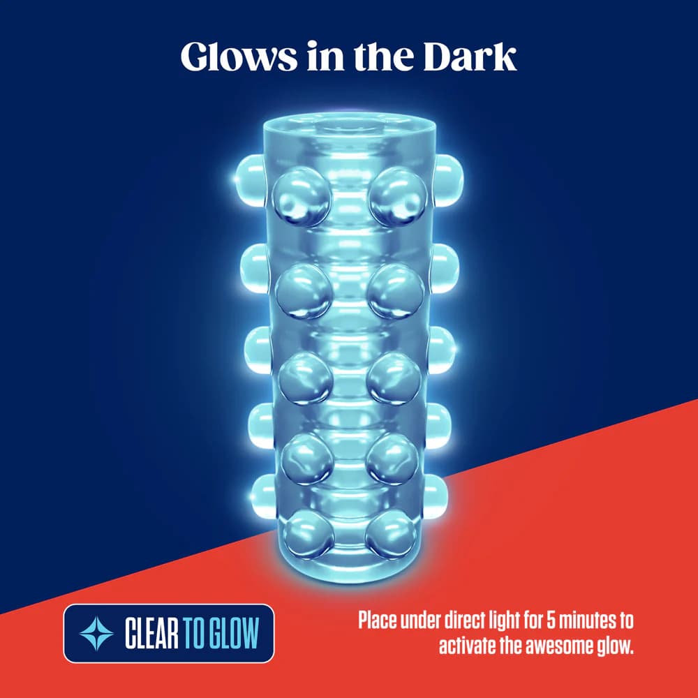 RIZE! Swich Glow in the Dark Self-Lubricating Stroker Clear thumbnail 7