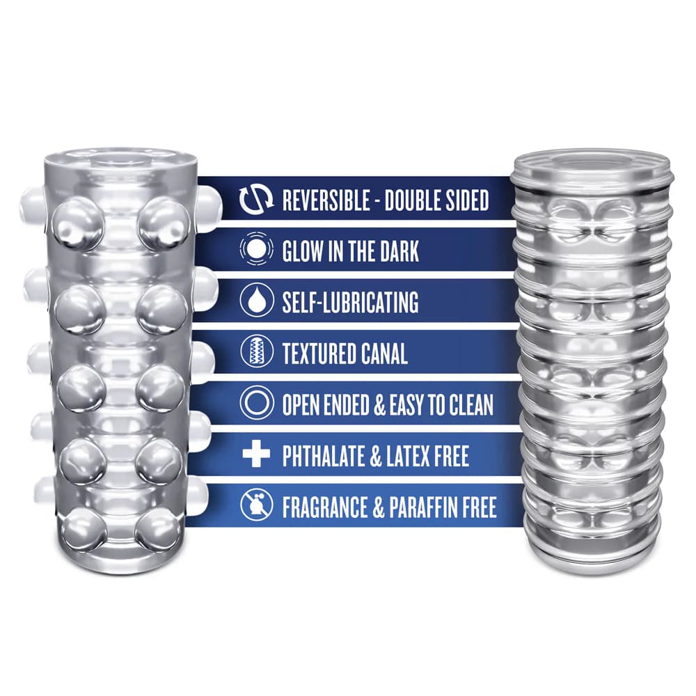RIZE! Swich Glow in the Dark Self-Lubricating Stroker Clear thumbnail 9