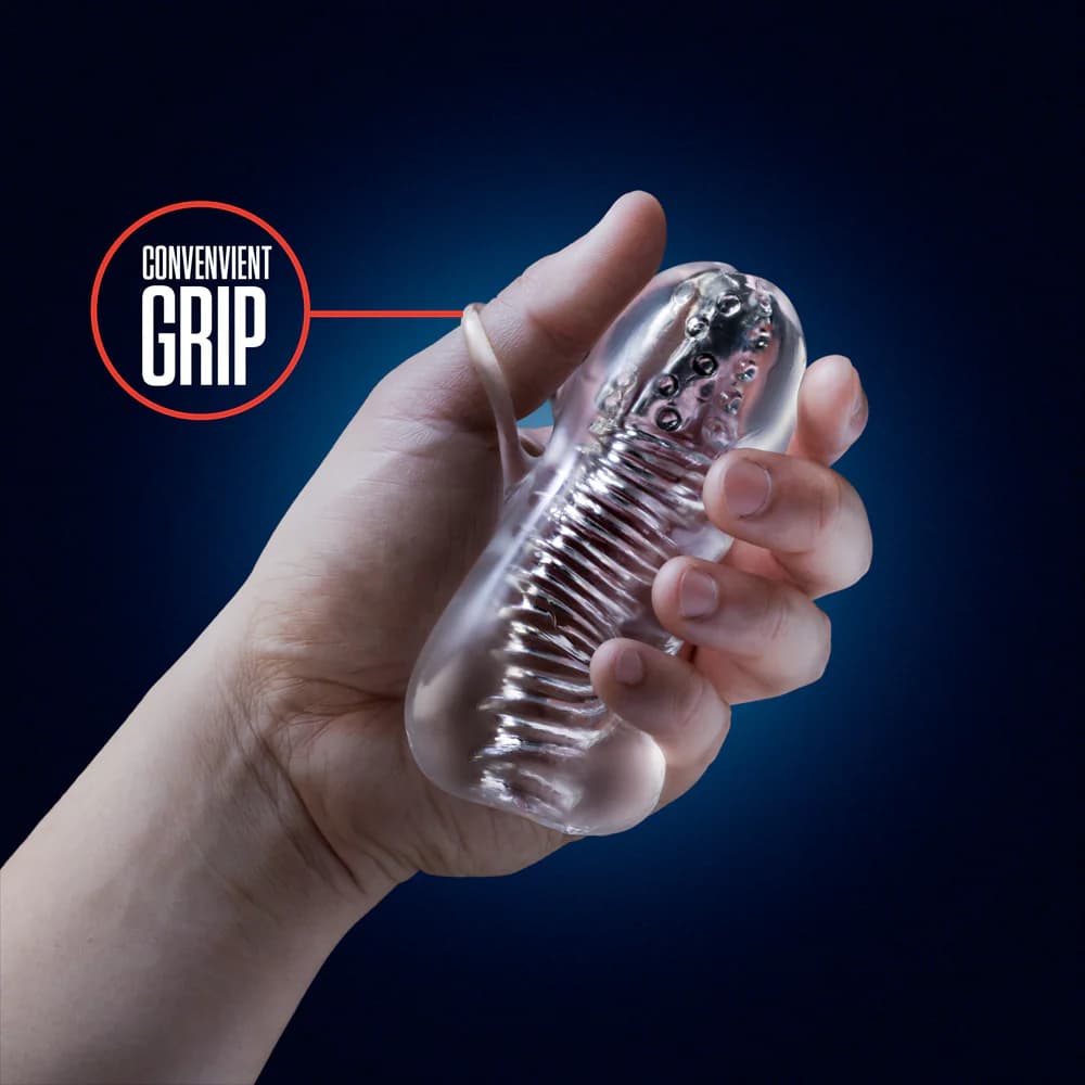 RIZE! Squeezy Ergonomic Stroker Clear thumbnail 4