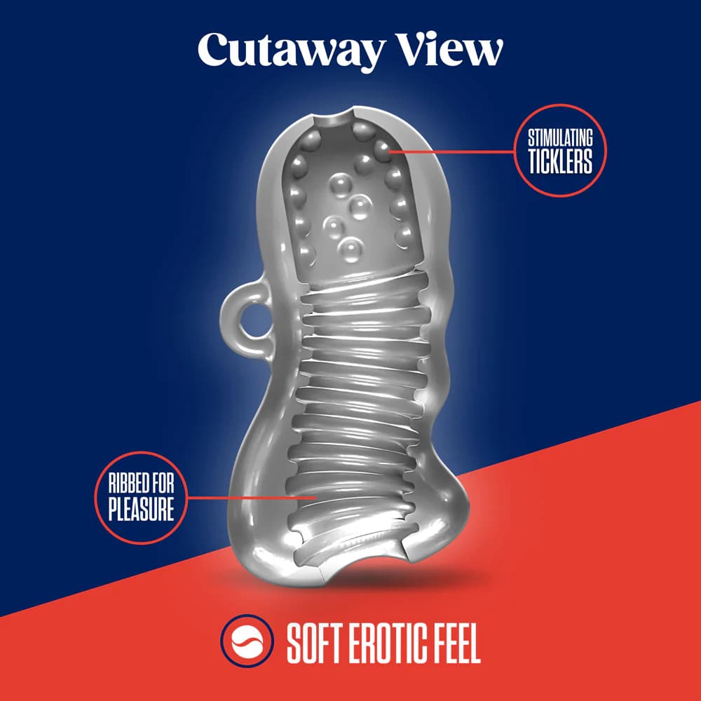 RIZE! Squeezy Ergonomic Stroker Clear thumbnail 5