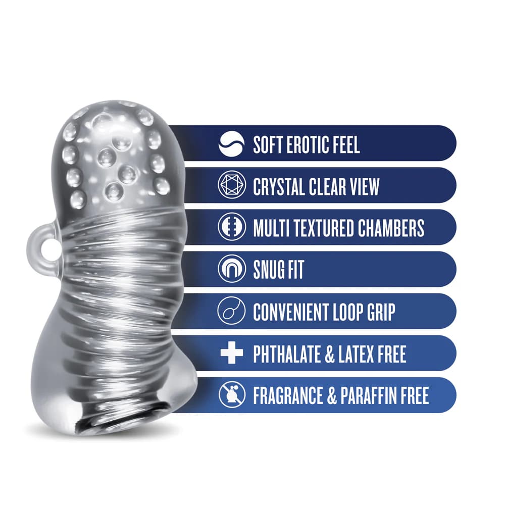 RIZE! Squeezy Ergonomic Stroker Clear thumbnail 8