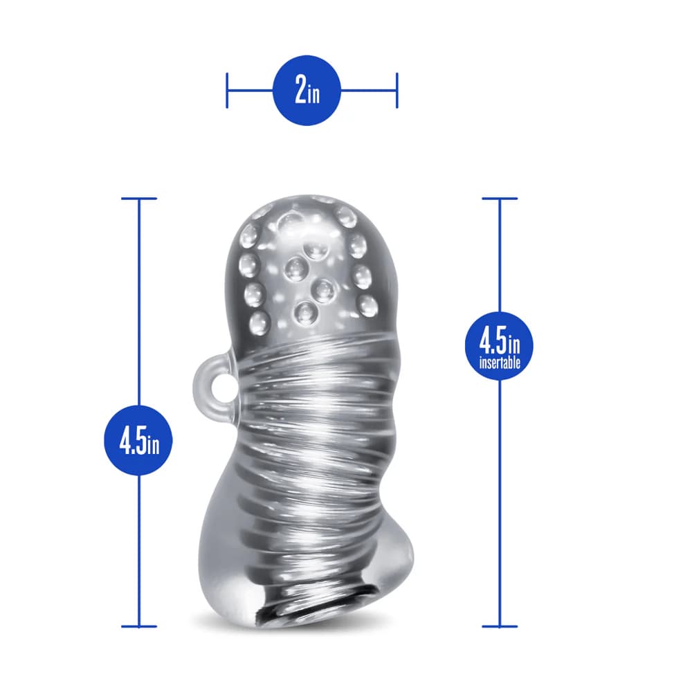 RIZE! Squeezy Ergonomic Stroker Clear thumbnail 9