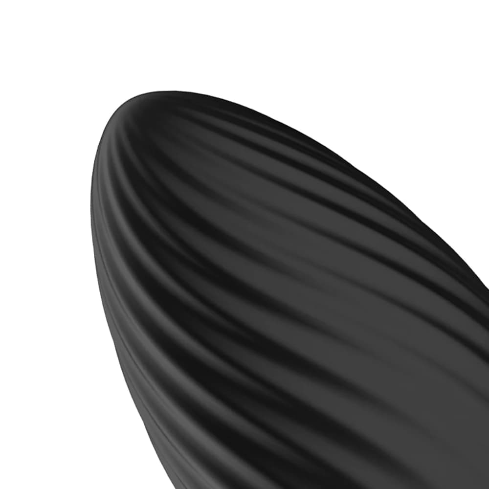 Nexus Tornado Rechargeable Remote-Controlled Rotating & Vibrating Textured Silicone Anal Plug Black thumbnail 5