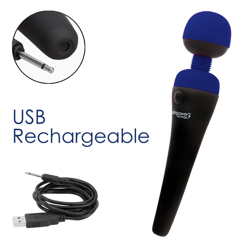 Palmpower Massager USB Rechargeable Blue thumbnail 7
